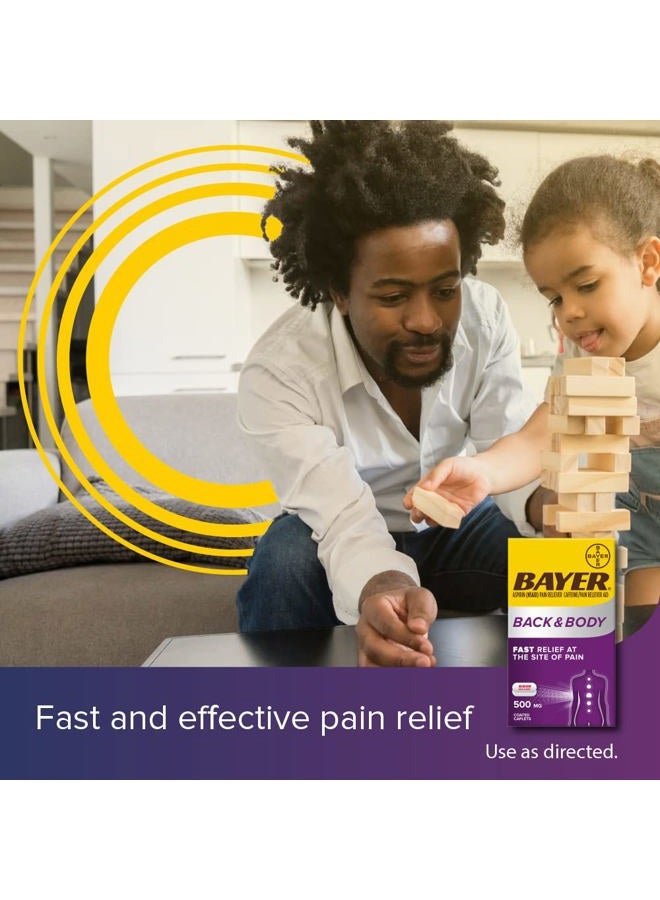 BAYER أسبرين بلس كافيين بتركيز قوي 500 ملغ لتخفيف الألم الفعال، 200 قرص مغلف - Image 3