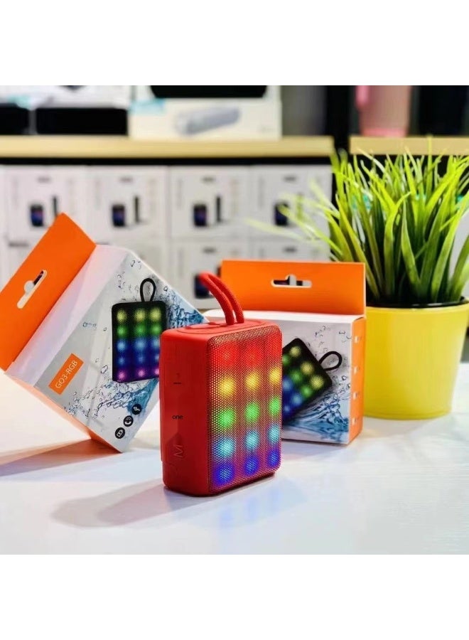 Loquat Portable Bluetooth Speaker Atmosphere Light Outdoor Car Mini Subwoofer Small Speaker Home Desktop Wireless Speaker - Image 1