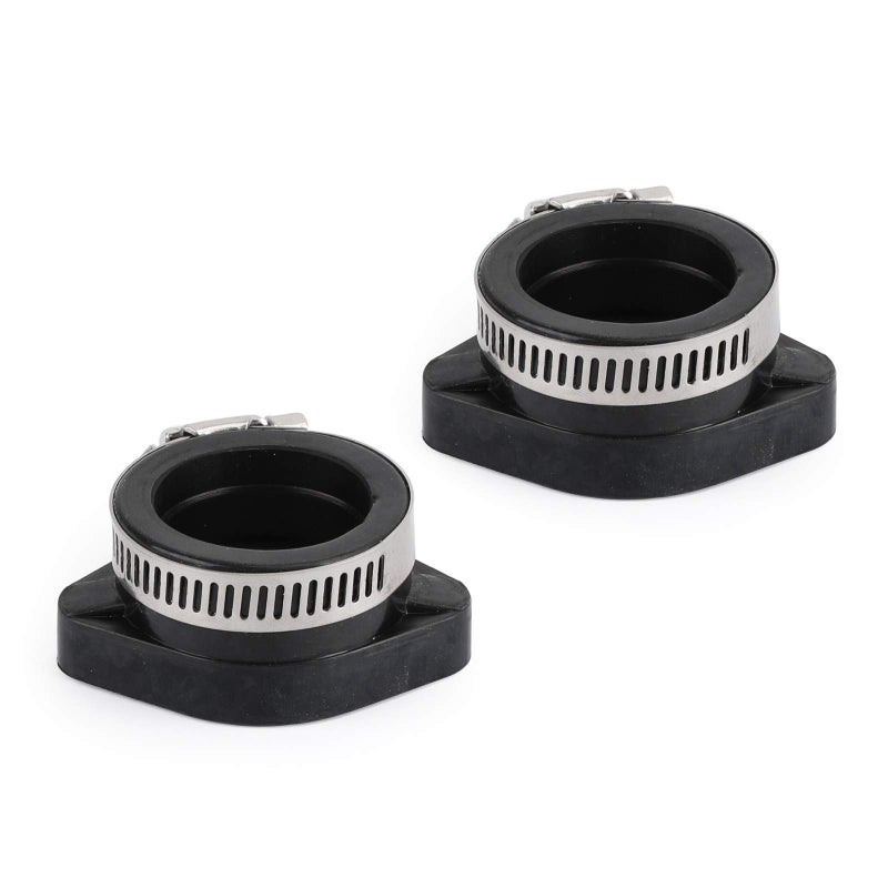 Topteng 28mm 2PCS Carburetor Intake Manifold Boot Carburetor Intake Adapter Flange Manifold with Clamp for VM24 PE26 PE28 PWK 28mm 110 125 140 150 160 cc Engine