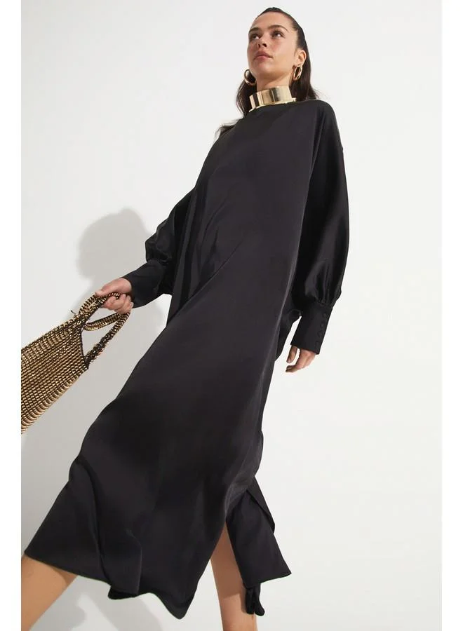 JUNE Balloon Sleeve Dress