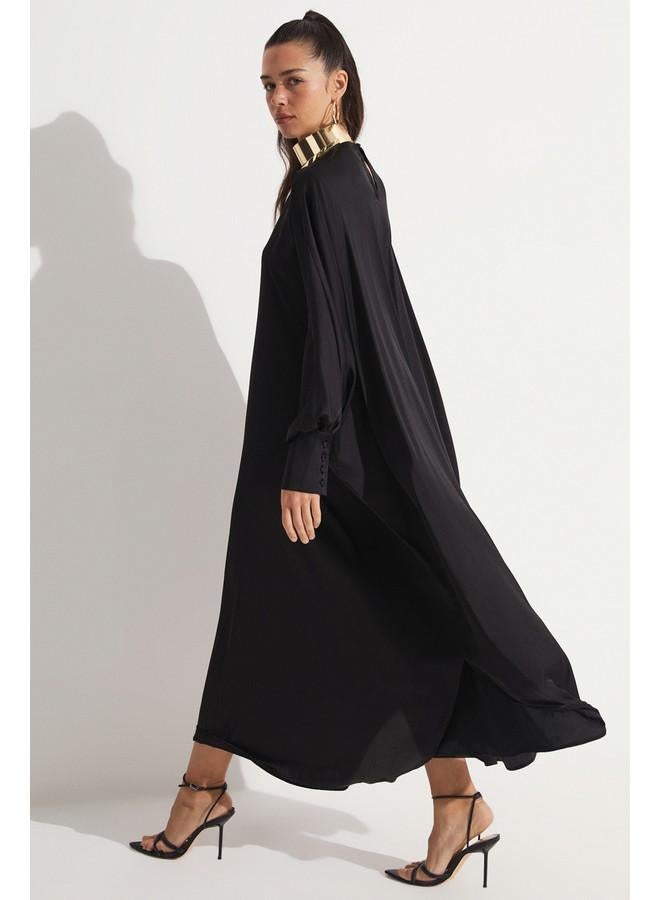 جون فستان بأكمام بالون - Image 3