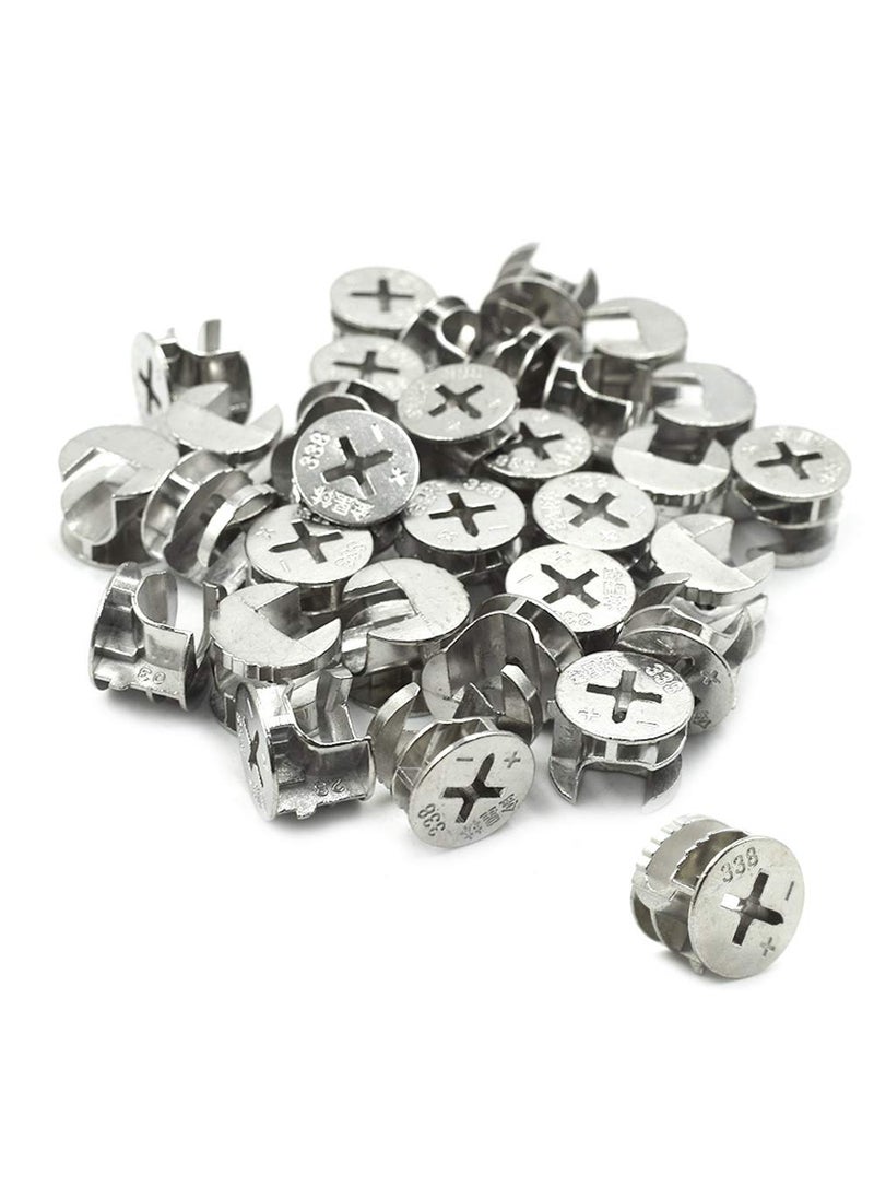 TOUHIA TOUHIA 15mm Zinc Alloy Furniture Connecting Cam Lock Nut30Pcs  - Image 1