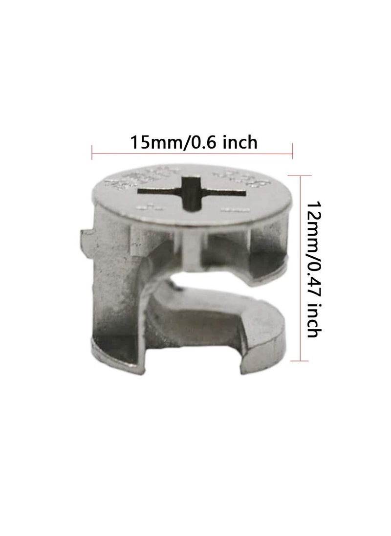 TOUHIA TOUHIA 15mm Zinc Alloy Furniture Connecting Cam Lock Nut30Pcs  - Image 2