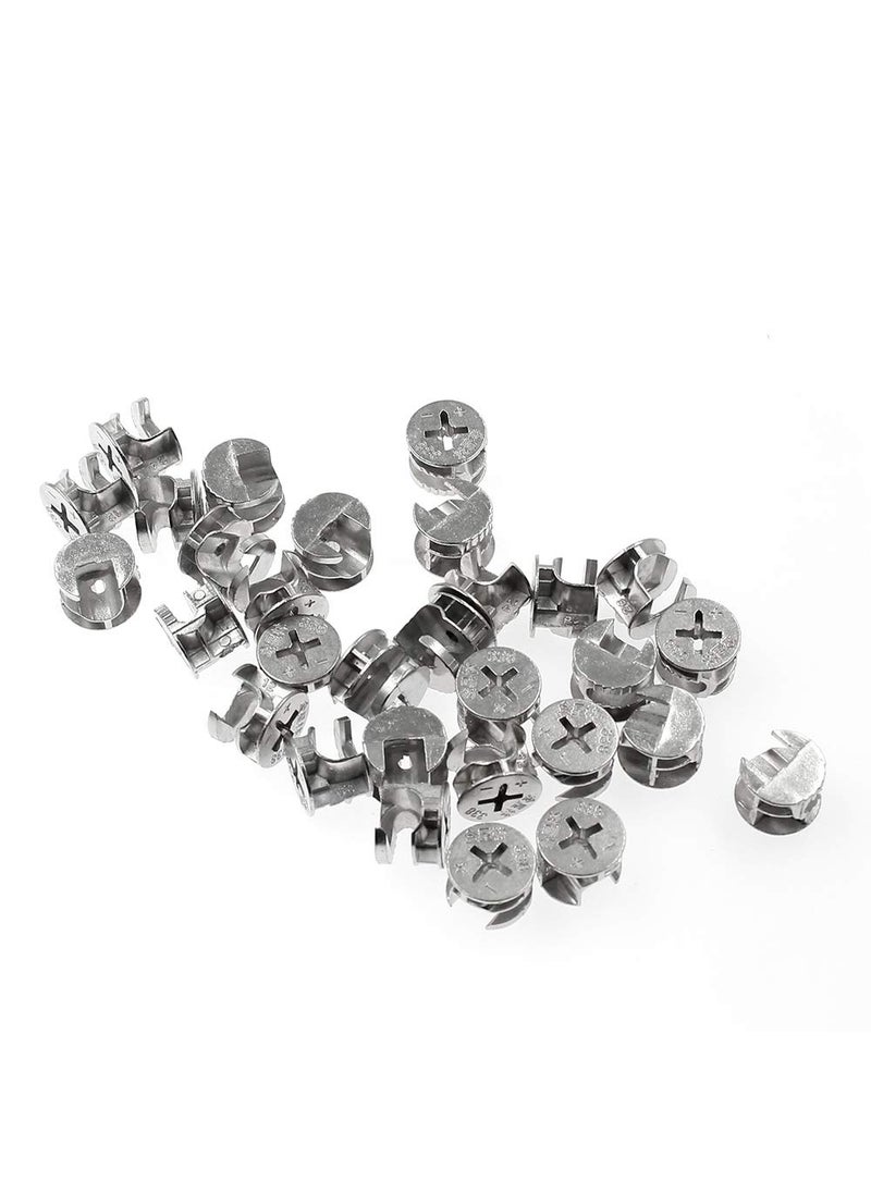 TOUHIA TOUHIA 15mm Zinc Alloy Furniture Connecting Cam Lock Nut30Pcs  - Image 5