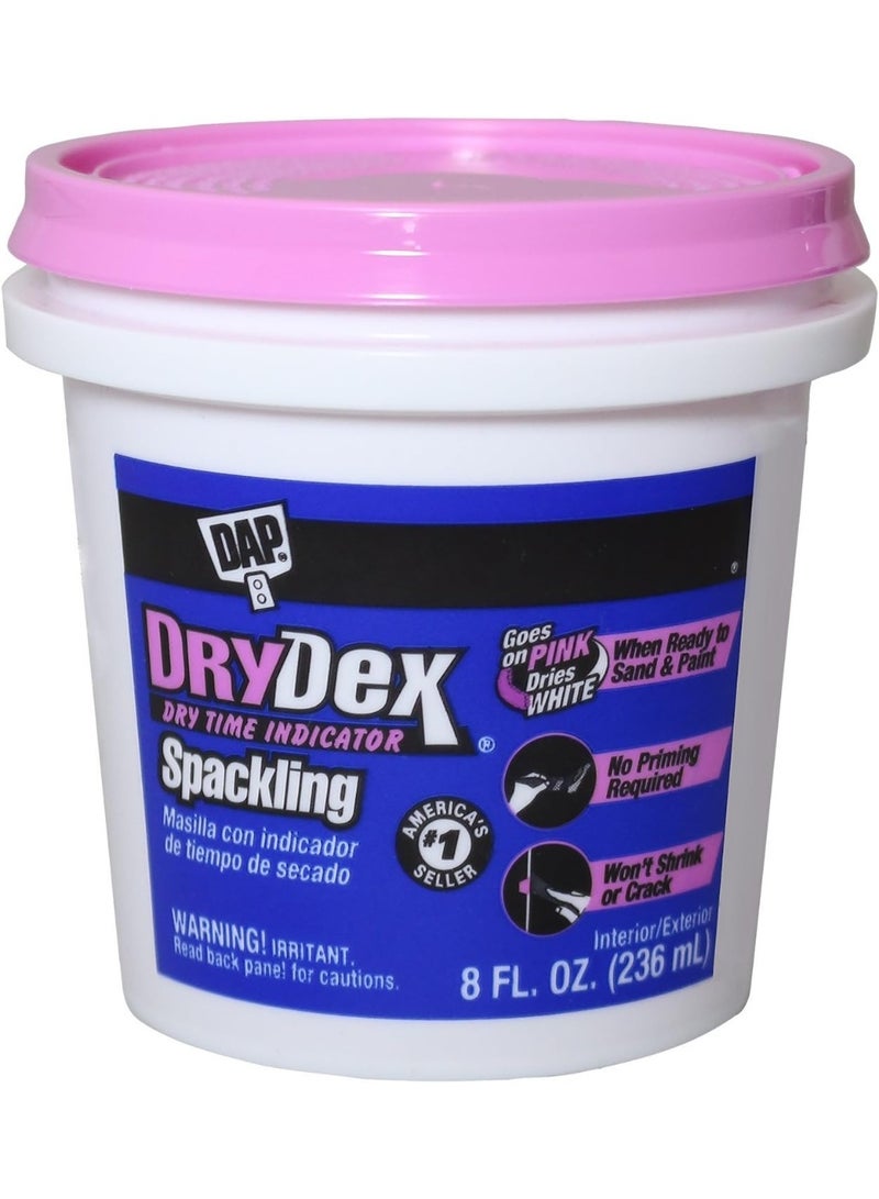 داب Dap 12328 DryDex Spackling Interior/Exterior, 1/2-Pint, White - Image 1
