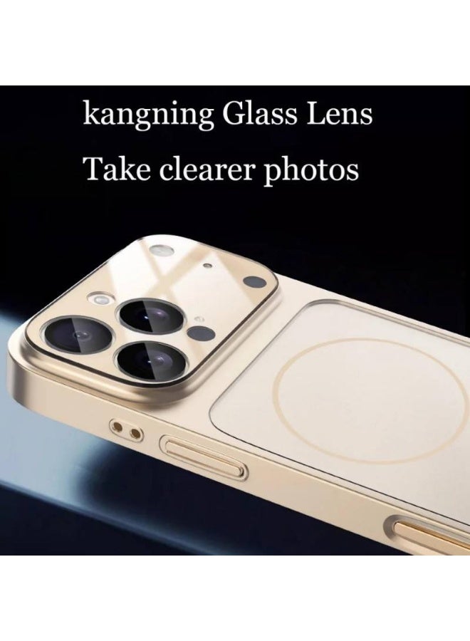 ACLIX For Magsafe Magnetic Wireless Charge Case For iPhone 17 16 15 14 13 12 11 Pro Max Plus 17Air 16e Silicone Glass Lens Protection Cover - Image 2