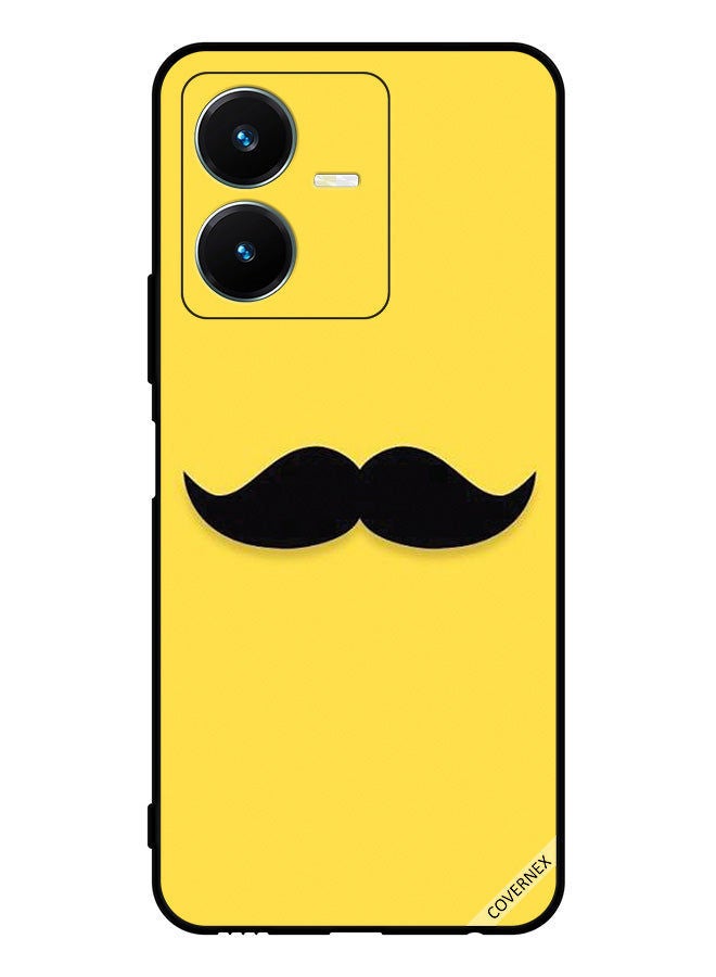 Covernex Protective Case Cover For Vivo Y22s Mustache Clip Art - Image 1