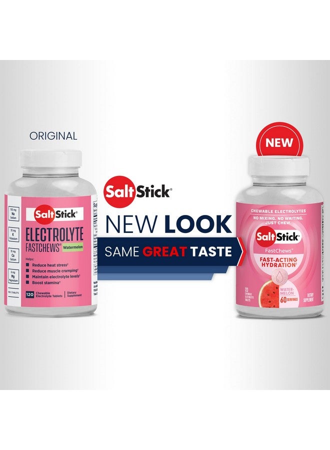 SaltStick Chewable Electrolytes - 120 Watermelon Electrolyte Tablets - Just Chew It, Electrolyte Chews for Hydration, Salt Tablets for Runners - 120 Count - Image 5