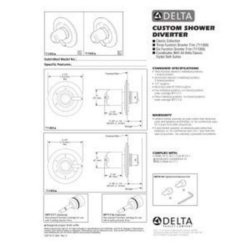 Delta Faucet T11900SS 275 x 450 x 275 inches Stainless - Image 3