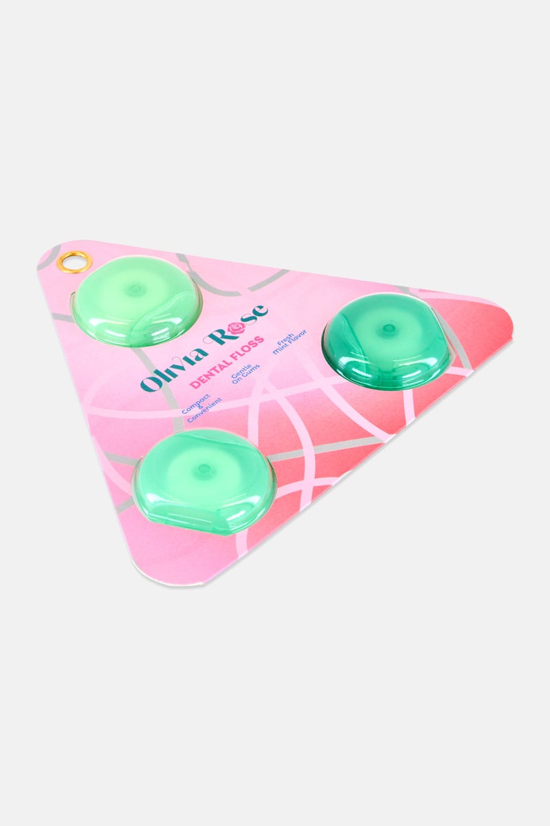 Olivia Rose 3 Pack Fresh Mint Dental Floss - Image 2