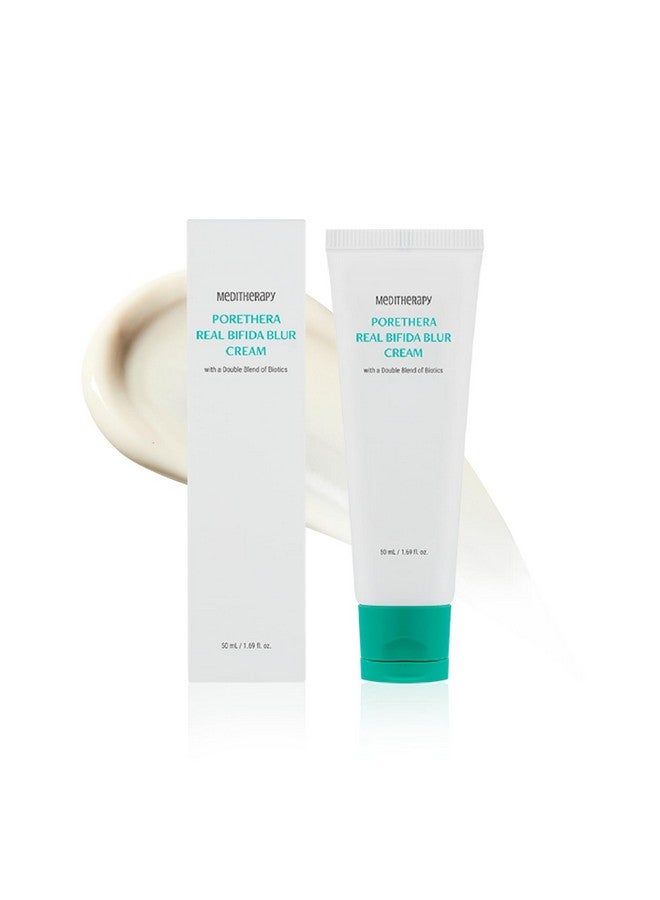 MEDITHERAPY Porethera Real Bifida Blur Cream - Korean Face Moisturizer - Pore Minimizer Face Tone-Up Cream for Blurring Face - Pore Regenerating - Facial Moisturizer for Oily and Acne-Prone Skin, 1.69 fl.oz - Image 1