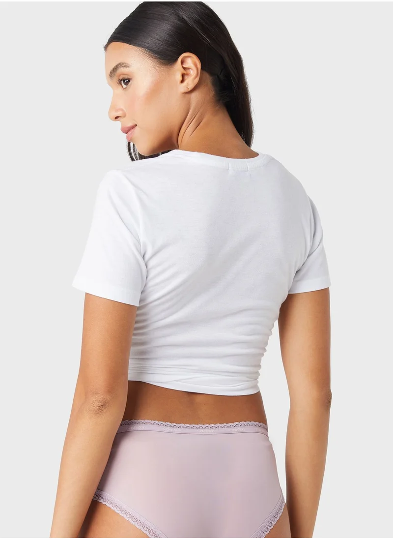 CALVIN KLEIN Lace Detail Bikini Bottom