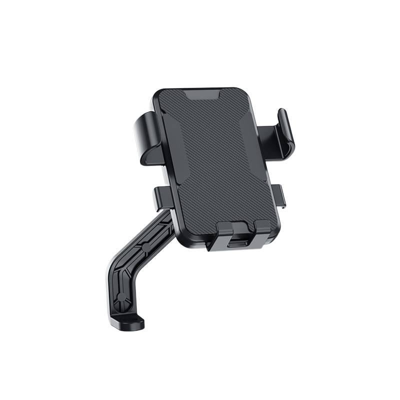 Secure Grip Phone Holder Motorcycle & Bicycle in Black for Riding and Navigation and Rearview Mirror Mount for Broad Compatibility - Image 5