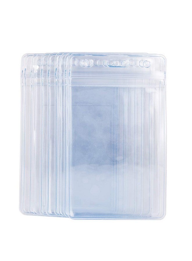 ليدر جين حامل شارة اسم بطاقة الهوية العمودية مع سحاب قابل للإغلاق من نوع مقاوم للماء (معرف عمودي 6 قطع) - Image 5