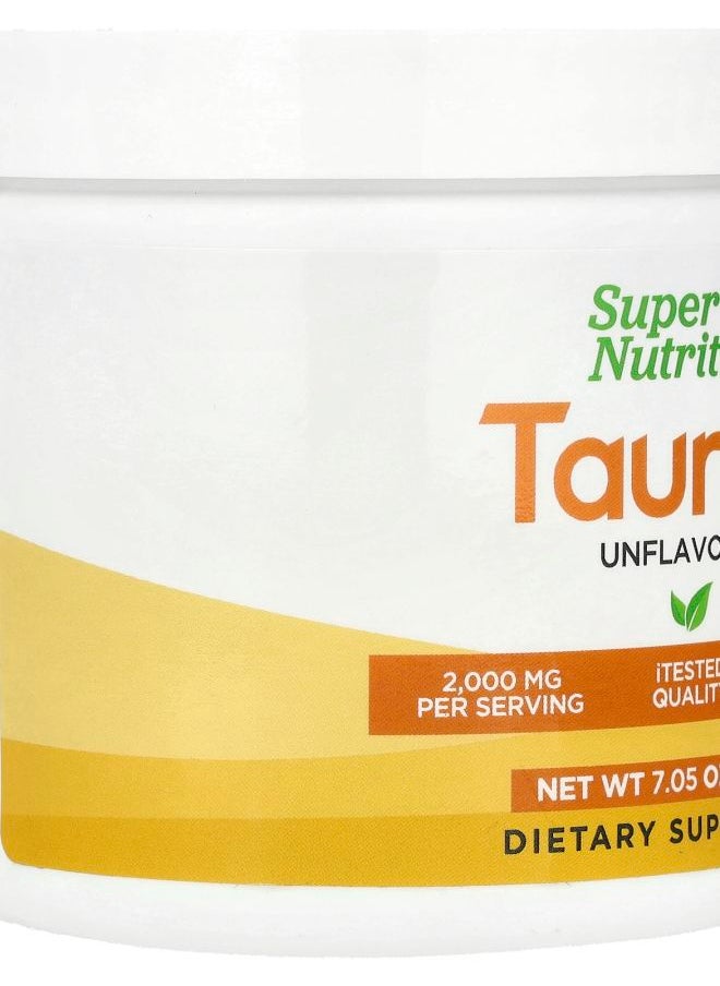 Super Nutrition Taurine Unflavored 7.05 oz (200 g)  - Image 2