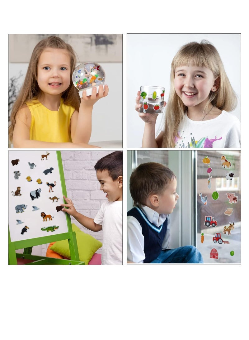 سجن سفما 2-4-year-old الأطفال يمكن إعادة استخدامها ملصقا كتاب ، 3 مجموعات من الأطفال يمكن إعادة استخدامها ملصقا كتاب السفر ، مرحلة ما قبل المدرسة نشاط التعلم كتاب ديناصور الحيوان ملصقا كتاب مزرعة لعبة تعليمية ( ديناصور + حيوان + مزرعة ) - Image 4