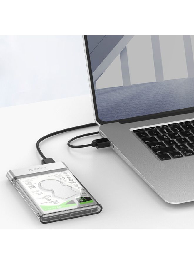 BURAQ ORICO 2129U3 2.5 inch Transparent USB 3.0 Hard Drive Enclosure - Image 1