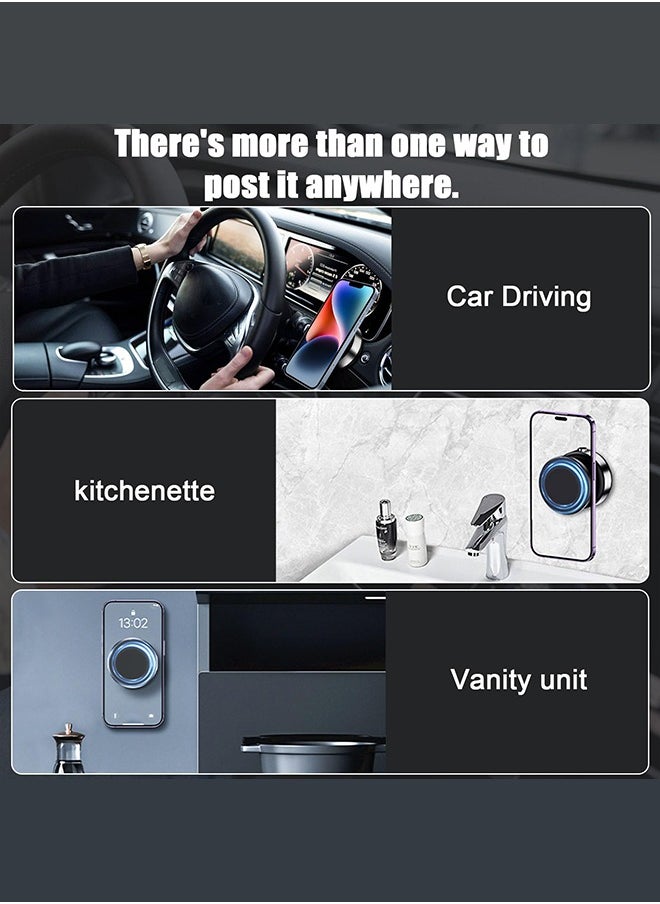 Generic - Wireless charge 360°rotatable vacum car holder For iPhone Samsung Xiaomi magnetic car mount vacuum phone holder - Image 1