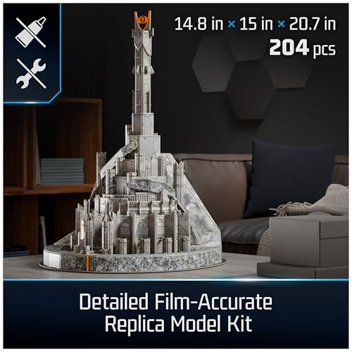 4D Build Lord of The Rings BaradDur Eye of Sauron 3D Model Kit Lord of The Rings Collectibles Desk Dcor Adult Puzzle Building Toys 204 Pieces 3D Puzzles Gift Ideas for Ages 12 Up - Image 5