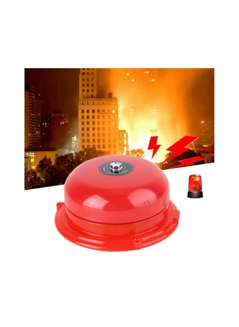 High Decibel 100dB Wired Fire Alarm Bell, 4-Inch Metal Security Warning Bell for Schools, Factories, and Stations - Electric Internal Strike Type Alarm System - Image 2