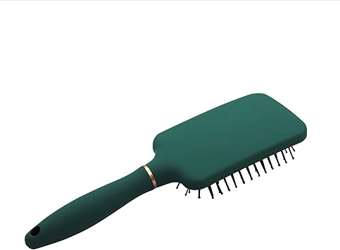 Glam Up GlamUp Paris Maxi Square Hairbrush Green Rose Gold Detangling Hairbrush with Handle Maxi Brush with Square Gusset Model 26 x 9 x 35 cm Green Rose Gold - Image 2