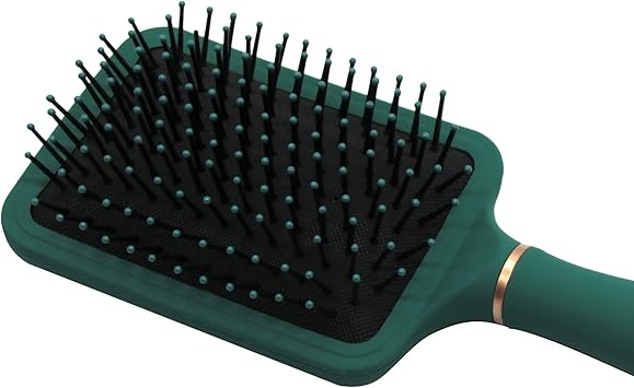 Glam Up GlamUp Paris Maxi Square Hairbrush Green Rose Gold Detangling Hairbrush with Handle Maxi Brush with Square Gusset Model 26 x 9 x 35 cm Green Rose Gold - Image 4
