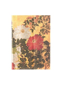 Paperblanks | Natsu | Rinpa Florals | Hardcover Journal | Midi | Unlined | Wrap | 144 Pg | 120 GSM 