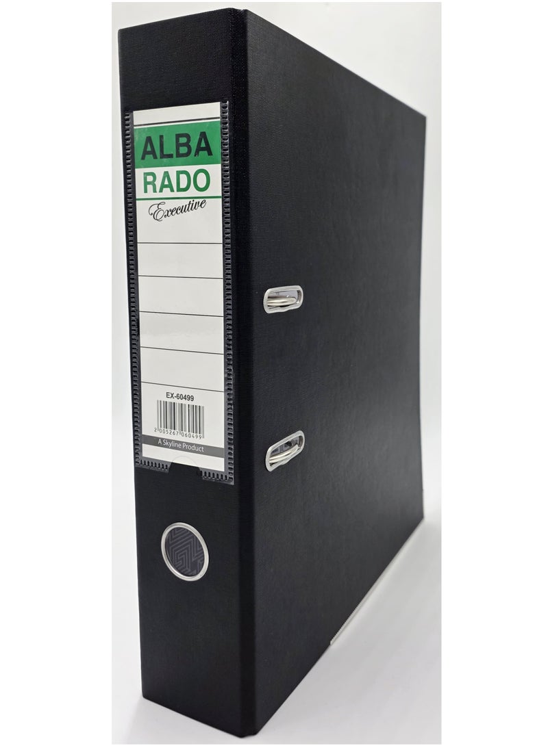 Alba Rado 10 pcs Box File Black Color (Fixed) 3 inch (8cm spine) F\S Size (210x 330 mm)  Alba Rado  - Image 2