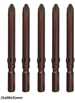 Inditrust Inditrust NEW Heavy Electric Screw driver Magnetic 5 bits Size 5x60x5 mm Screwdriver Bit Set  - Image 2