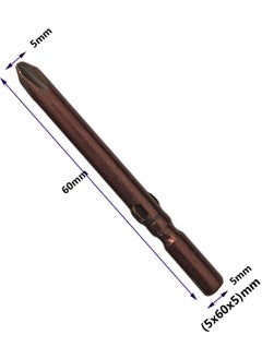 Inditrust Inditrust NEW Heavy Electric Screw driver Magnetic 5 bits Size 5x60x5 mm Screwdriver Bit Set  - Image 3