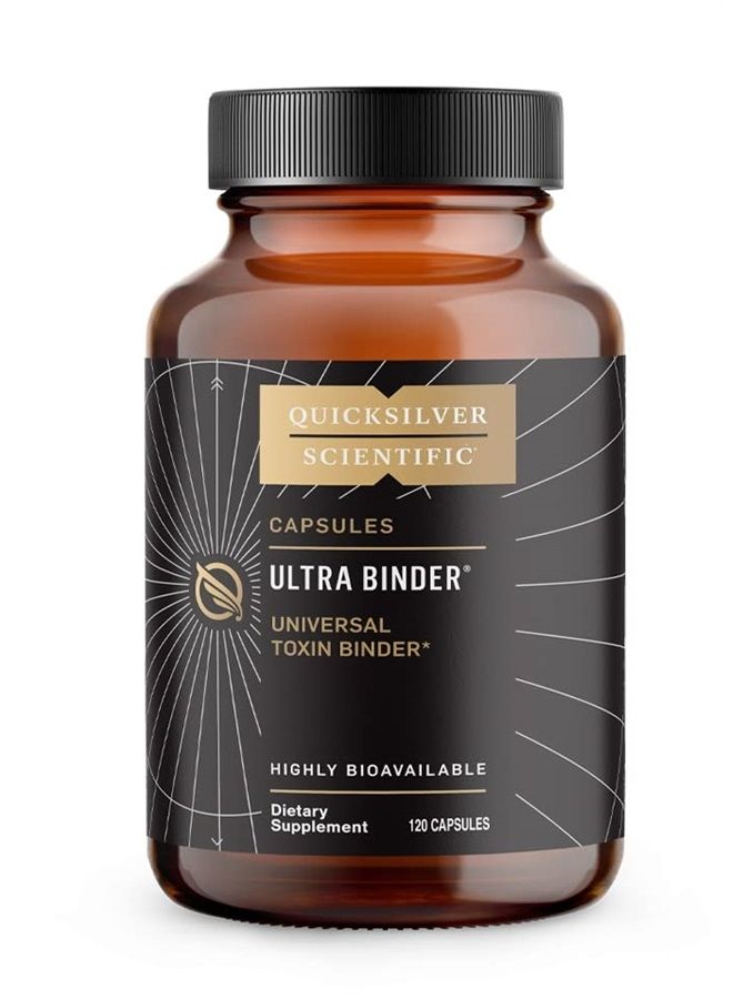 Quicksilver Scientific Ultra Binder - Multi Toxin Binder with Bentonite Clay Powder, Zeolite Detox & Charcoal - Supplement for Gut Support & The Body's Toxin Removal Process (120 Capsules) - Image 1