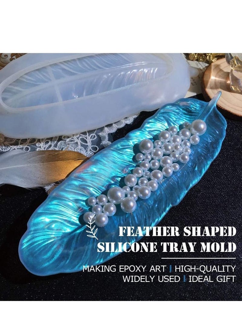 Y&D Excefore Silicone Large Tray Mold Irregular Oval Coasters Epoxy Resin Casting Mould Kit Art Supplies for Home Office Decor Ideal Gift Trinket Dish Molds DIY Jewelry Ring Holders  - Image 4