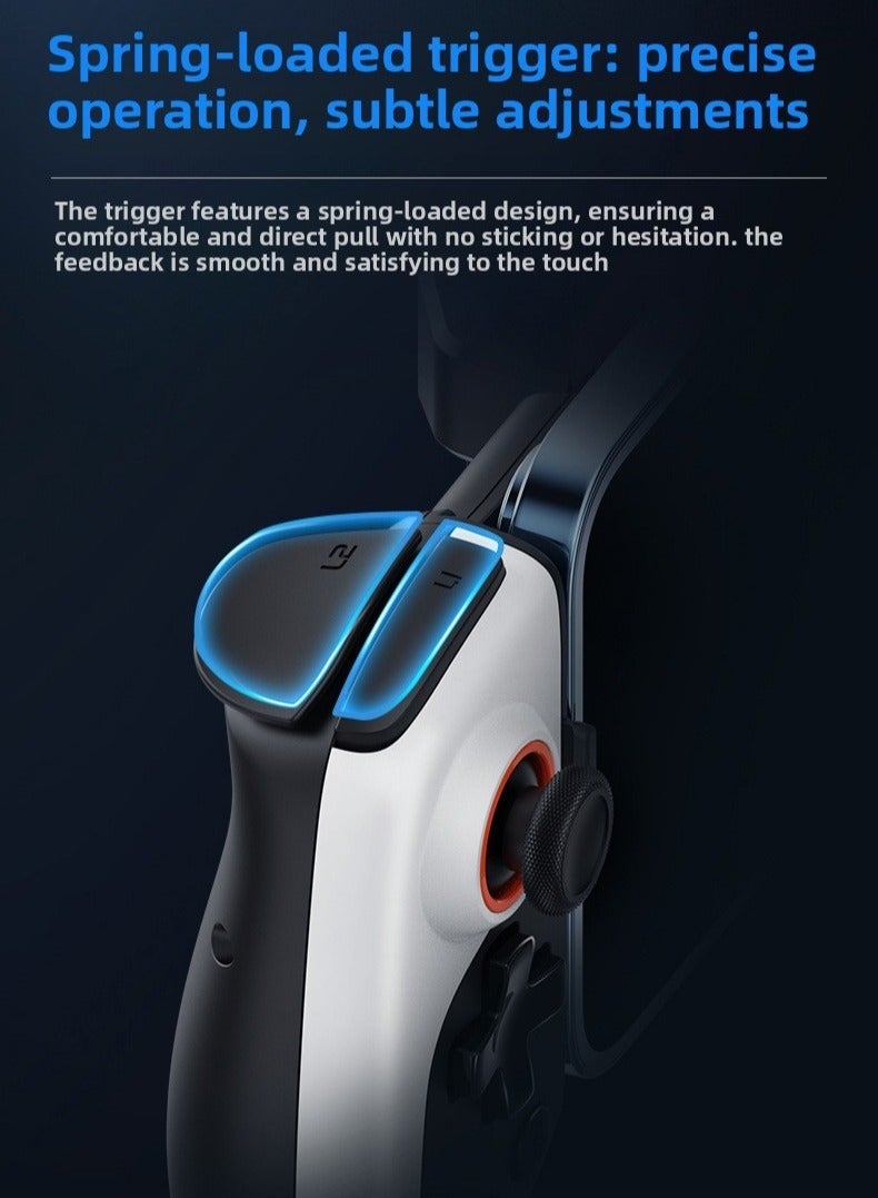 JK02 5-in-1 Wireless & Wired Cooling Game Controller with Turbo, Gyroscope, Macro, Cooler Fan – Compatible with Android Phones, Tablets, iOS Devices (for iPhone/iPad), Switch & PC - Image 2