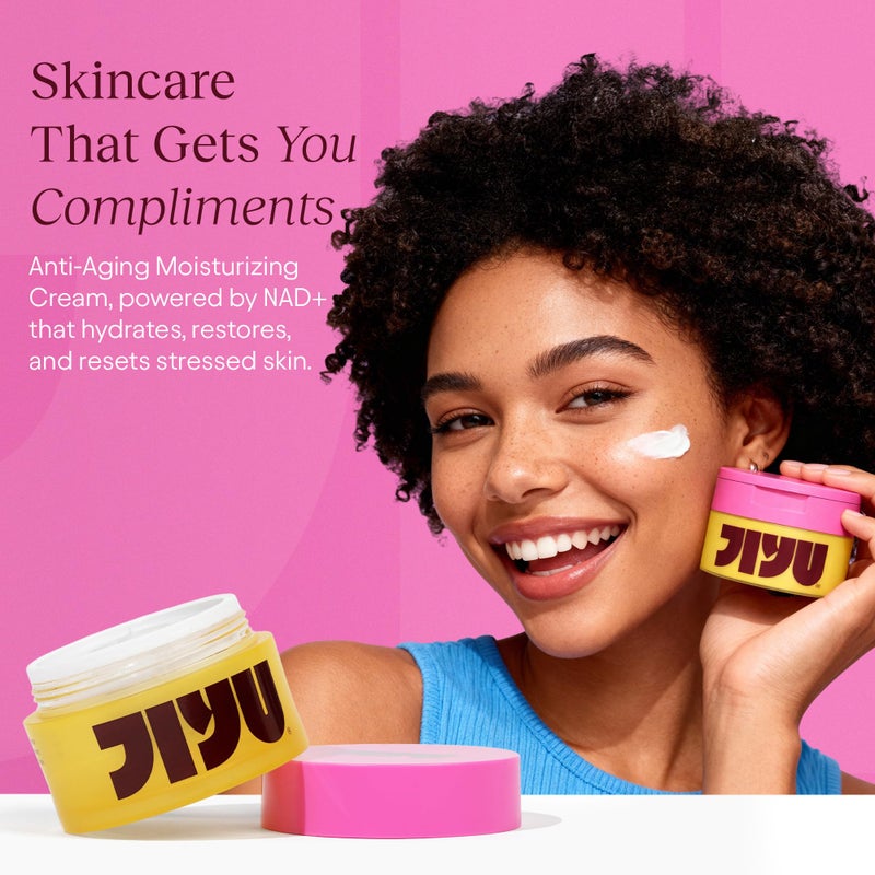 JiYu NAD+ Hydrating Face Moisturizer â€“ Korean Anti-Aging Cream for Radiant, Firm & Smooth Skin â€“ Deeply Hydrating & Brightening Daily Moisturizer Cream for Face and Body, All Skin Types â€“ 50 ml - Image 2