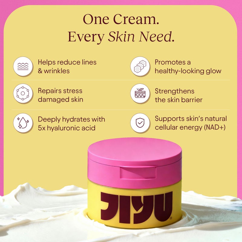 JiYu NAD+ Hydrating Face Moisturizer â€“ Korean Anti-Aging Cream for Radiant, Firm & Smooth Skin â€“ Deeply Hydrating & Brightening Daily Moisturizer Cream for Face and Body, All Skin Types â€“ 50 ml - Image 3