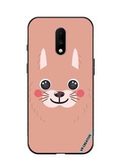 VR CREATIVE Protective Case Cover For OnePlus 7 Lama Cartoon Face Design Multicolour  - Image 1