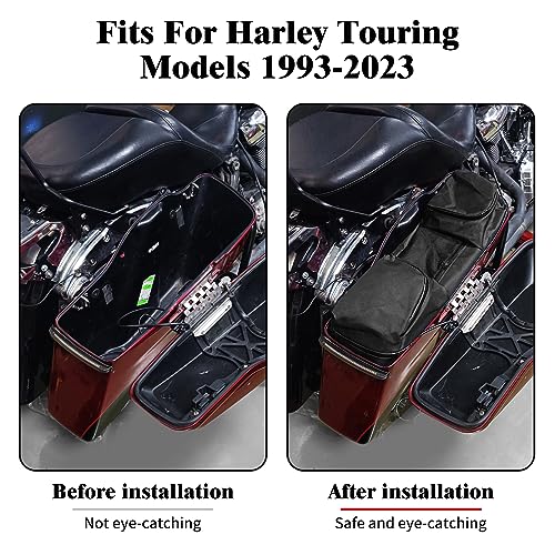 HDBUBALUS Saddlebag Liners Travel-Pak Hard Saddlebags Liner Fit for Harley Touring Road King Electra Street Glide Standard Ultra 1993-2024 - Image 3