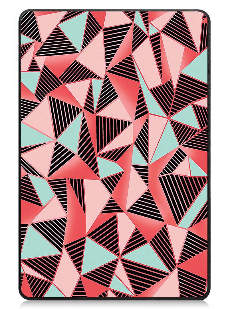 Theodor Protective Flip Case For OnePlus Pad Go With Trifold Stand Auto Wake Sleep Shockproof Cover Triangle Pattern - Image 1