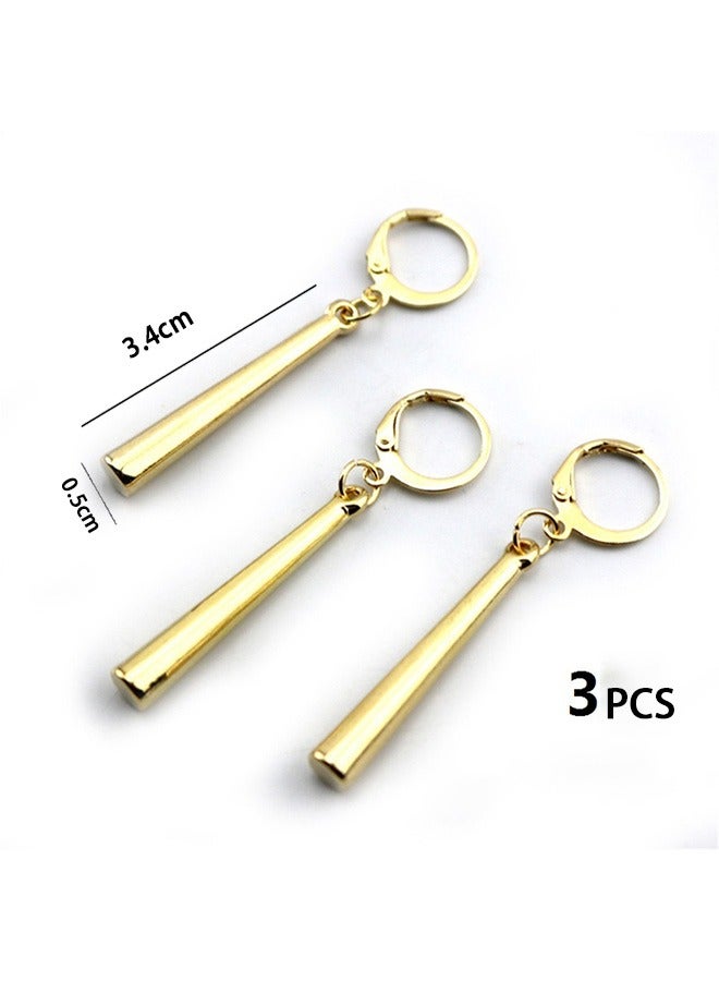 جمورو أقراط زورو قطعة واحدة، أقراط أنيمي ذهبية أقراط تنكرية (أذن مثقوبة) - Image 2