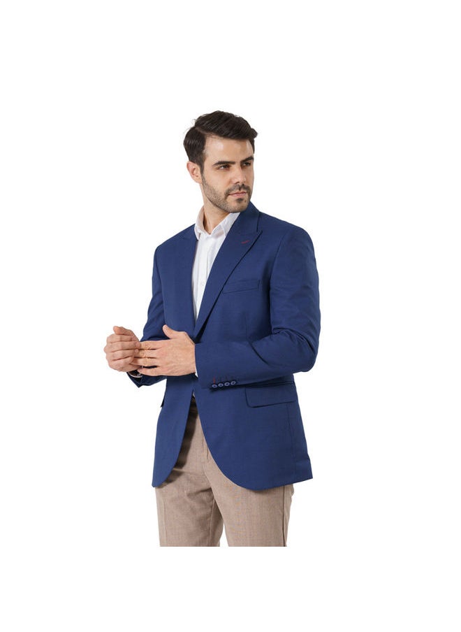 clever - Men's classic indigo blazer - Image 1