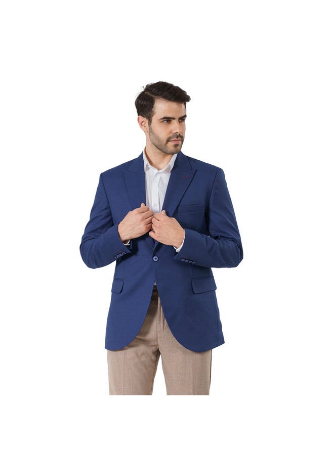 clever - Men's classic indigo blazer - Image 1