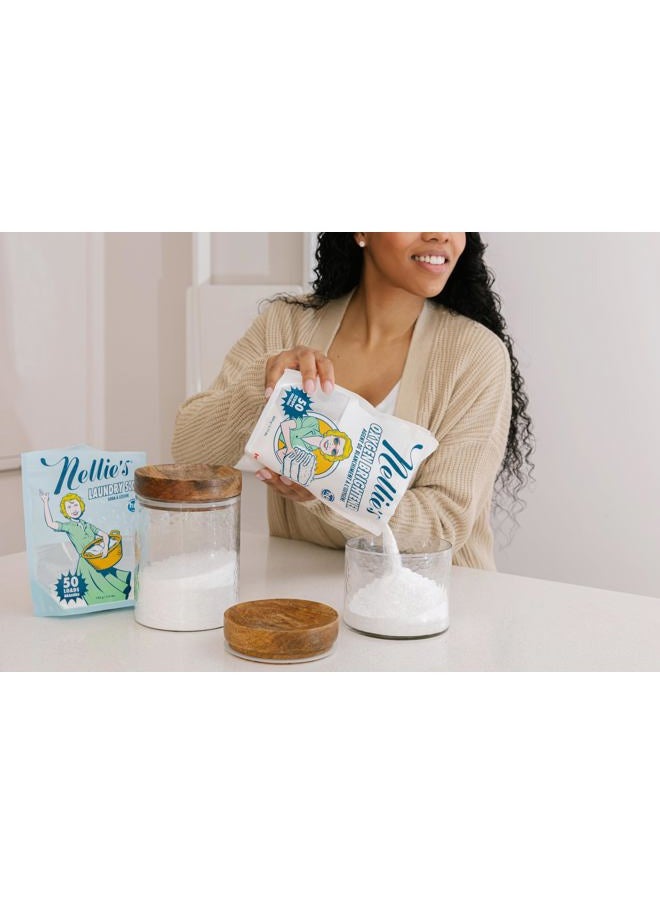 Nellie's Oxygen Brightener Powder Pouch, 50 Scoops- Removes Tough Stains, Dirt and Grime  - Image 4