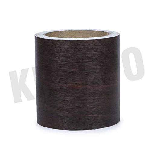 KREEPO Waterproof Waist Line Wall Sticker Self Adhesive Baseboard Wallpaper Border Roll Decals Home Decor Film (Size 4Inch x 10m) (Wood-7) - Image 1