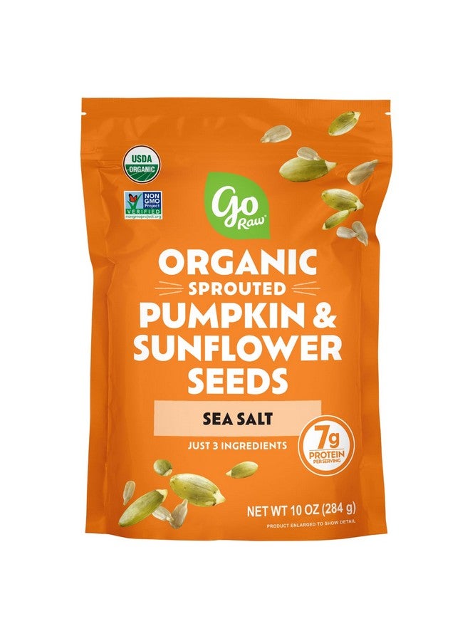 Go Raw Organic Sprouted Pumpkin & Sunflower Seeds, 10 oz, Sea Salted, Keto, Kosher, Superfood - Image 1