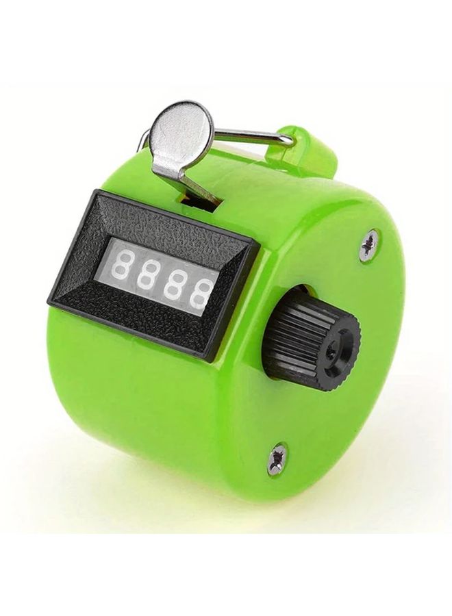 Blue 4 Digit Handheld Tally Counter with Keychain for Travel - Image 5