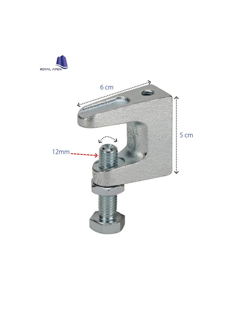 High Quality Wide Mouth Galvanized Beam Clamps (6, 12mm)  - Image 3