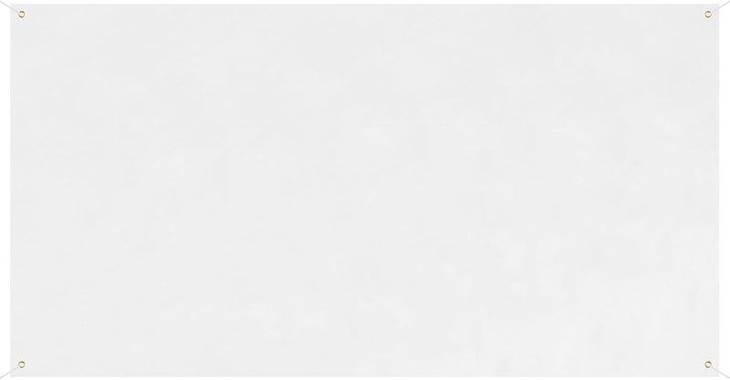 Zonon Large Blank Banners And Signs Polyester Oxford Cloth Sublimation Banner To Decorate With Hanging Rope For Indoor Wall Outdoor Easy to Hang DIY Signs For Business Office(White,5 x 8 Feet) - Image 1