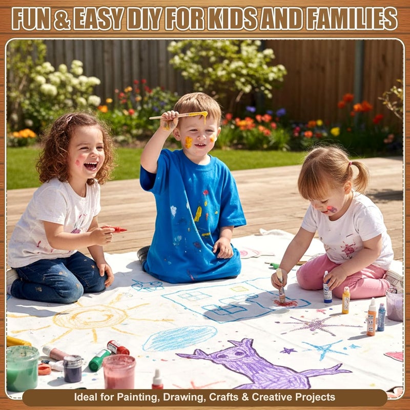 Zonon Large Blank Banners And Signs Polyester Oxford Cloth Sublimation Banner To Decorate With Hanging Rope For Indoor Wall Outdoor Easy to Hang DIY Signs For Business Office(White,5 x 8 Feet) - Image 5