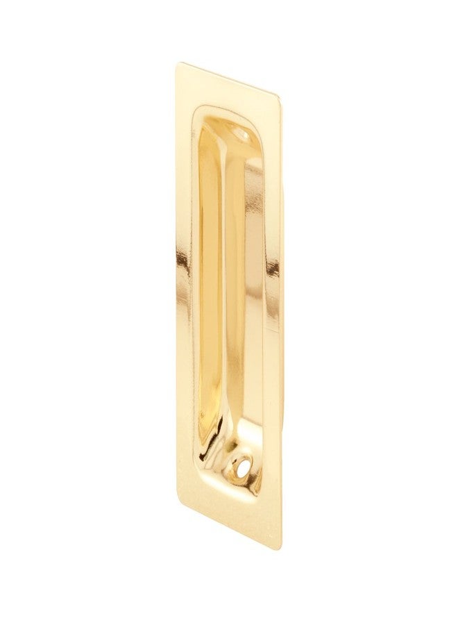 Prime-Line N 7138 3 In. Brass Oblong Closet Door Finger Pull (2 Pack) - Image 1