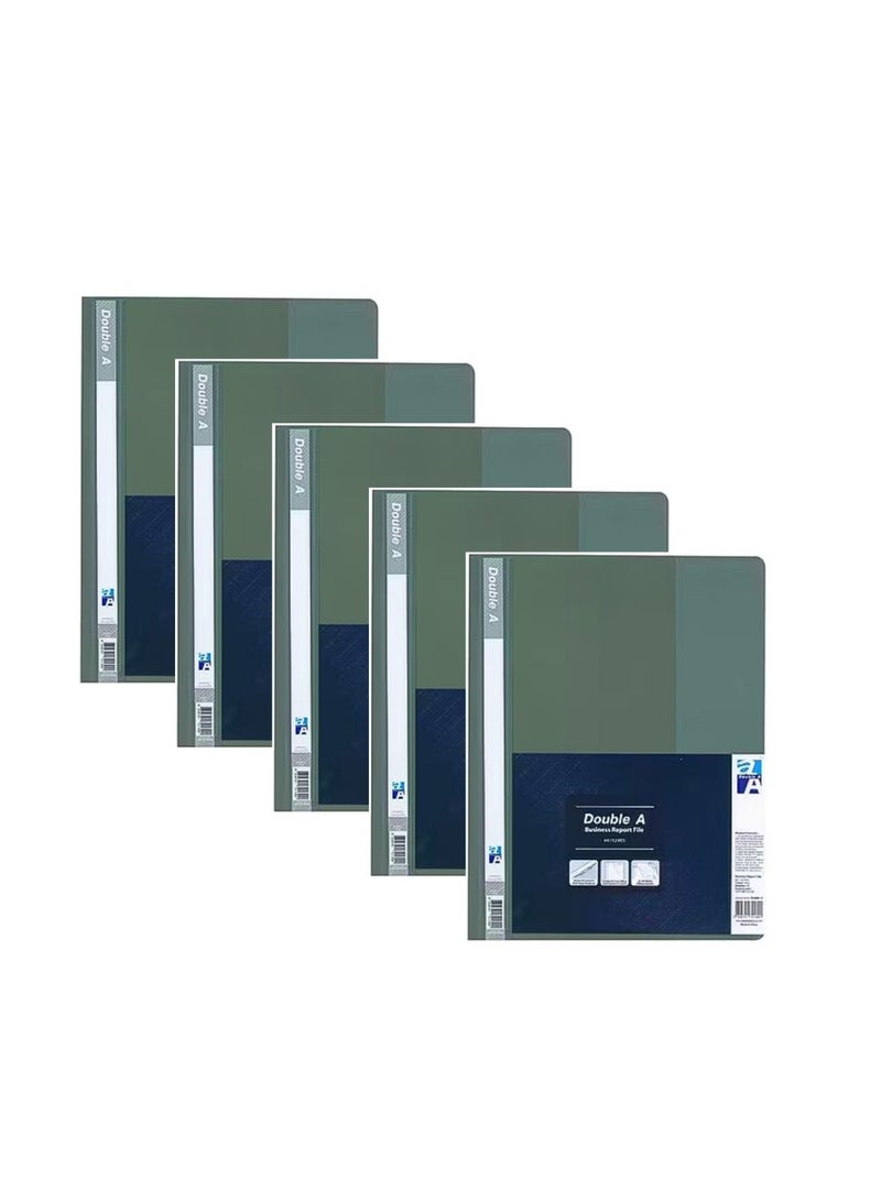 Report File A4 Grey, Clear Front Report Covers Project File For School Office Pack of 6 - Image 2